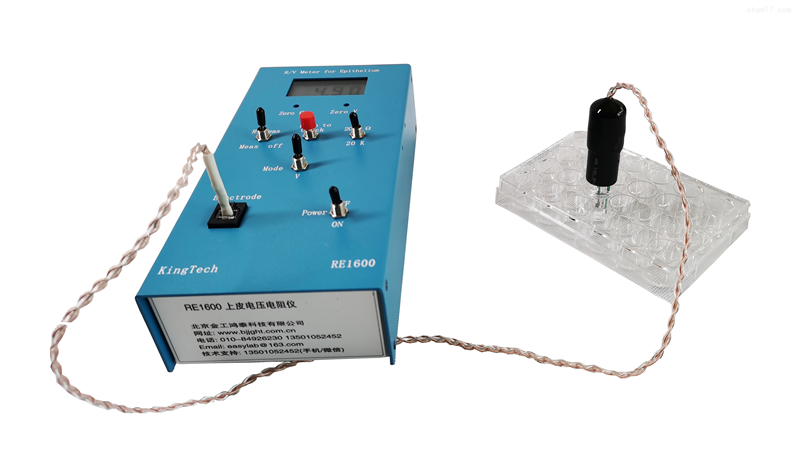 RE1600 TEER Meter with Transwell Insert RE1600 TEER meter (epithelial volt-ohm meter) with chopstick electrode and Transwell cell culture insert